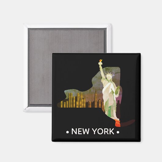 ヴィンテージニューヨーク州磁石 マグネット (正面/裏面)