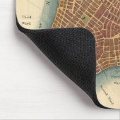 ヴィンテージニューヨーク市の地図(1807) マウスパッド (コーナー)