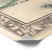 ヴィンテージニューヨーク市の地図(1860) ポスター (角)