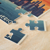 ヴィンテージニューヨーク市の自由の女神 ジグソーパズル (側面)