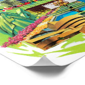 ヴィンテージニューヨーク市の自由旅行アートの像 ポスター (角)