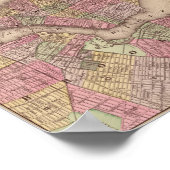 ヴィンテージニューヨーク市地図ポスター ポスター (角)