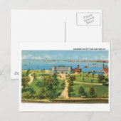 ヴィンテージニューヨーク市水族館バッテリーパーク ポストカード (正面/裏面)