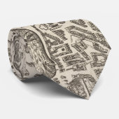 ヴィンテージニューヨーク市絵図(1672) ネクタイ (ロール)