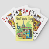 ヴィンテージニューヨーク市自由旅行アートの像 トランプ (裏面)