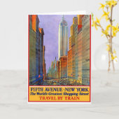ヴィンテージニューヨーク5番街トラベルバイトレイン カード (黄色い花)