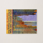 ヴィンテージニューヨーク5番街トラベルバイトレイン ジグソーパズル (横)