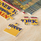 ヴィンテージニューヨーク5番街トラベルバイトレイン ジグソーパズル (側面)