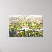 ヴィンテージニューヨーク，セントラルパークの地図1873 キャンバスプリント (正面)