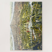 ヴィンテージニューヨーク，セントラルパークの地図1873 ジグソーパズル (縦)