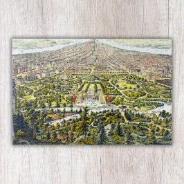 ヴィンテージニューヨーク，セントラルパークの地図1873 ジグソーパズル