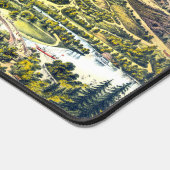 ヴィンテージニューヨーク，セントラルパークの地図1873 デスクマット (コーナー)