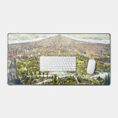 ヴィンテージニューヨーク，セントラルパークの地図1873 デスクマット (キーボード&マウス)