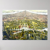 ヴィンテージニューヨーク，セントラルパークの地図1873 ポスター (正面)