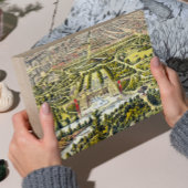 ヴィンテージニューヨーク，セントラルパークの地図1873 薄葉紙