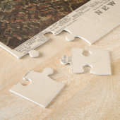 ヴィンテージニューヨーク・ブルックリン地図(1892年) ジグソーパズル (側面)