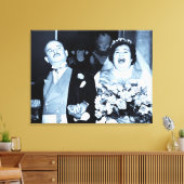 ヴィンテージニューリュウズたった今結婚しました キャンバスプリント (インサイチュ (リビング))