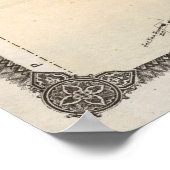 ヴィンテージニューロシェルNYの地図(1867) ポスター (角)