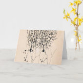 ヴィンテージニューロンスケッチバイサンティアゴラモンイカジャル カード (黄色い花)