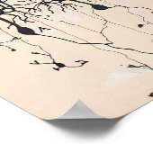 ヴィンテージニューロンスケッチバイサンティアゴラモンyカハル ポスター (角)