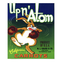 ヴィンテージニンジン輪状ラベルプリント