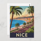 ヴィンテージニースフランストラベル ポストカード (正面/裏面)