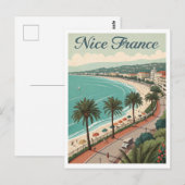 ヴィンテージニースフランス旅行 ポストカード (正面/裏面)