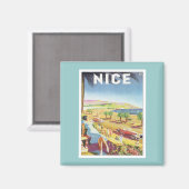 ヴィンテージニースフランス マグネット (正面/裏面)