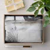 ヴィンテージニーハイブーツ水の色の分離 薄葉紙 (ギフト)