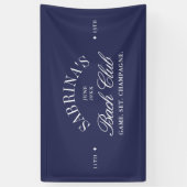 ヴィンテージネイビーカントリークラブバチェロレッテ 横断幕 (縦)