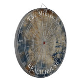 ヴィンテージネイビーブルーカスタムビーチハ航海のウス ダーツボード (正面左)