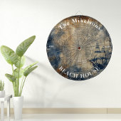 ヴィンテージネイビーブルーカスタムビーチハ航海のウス ダーツボード