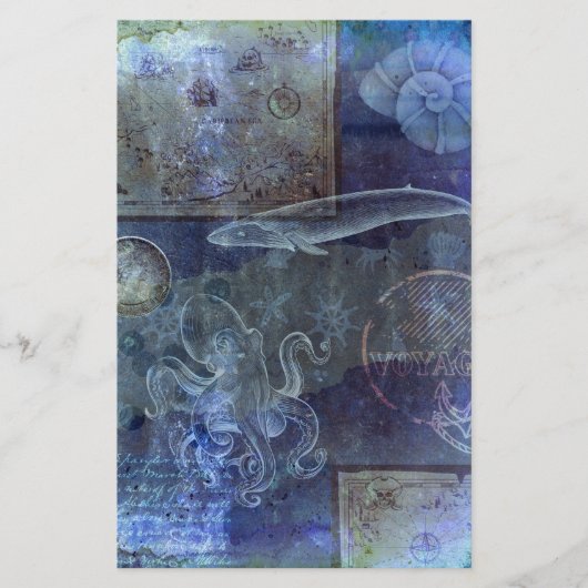 ヴィンテージネイビーブルー海ライフデクスカップブック (正面)