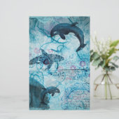 ヴィンテージネイビーブルー海ライフデクスカップブック (スタンド正面)