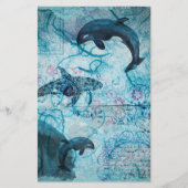 ヴィンテージネイビーブルー海ライフデクスカップブック (正面)