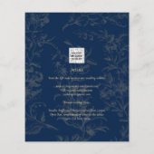 ヴィンテージネイビーブルー金ゴールドズ (裏面)