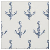 ヴィンテージネイビー航海のいかりパターン ファブリック (見本)