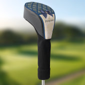 ヴィンテージネイビー金ゴールドダマスクの外観と名前 ゴルフヘッドカバー