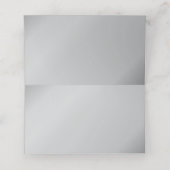 ヴィンテージネイビー・シルバー結婚アールデコ プレイスカード (内部開封)