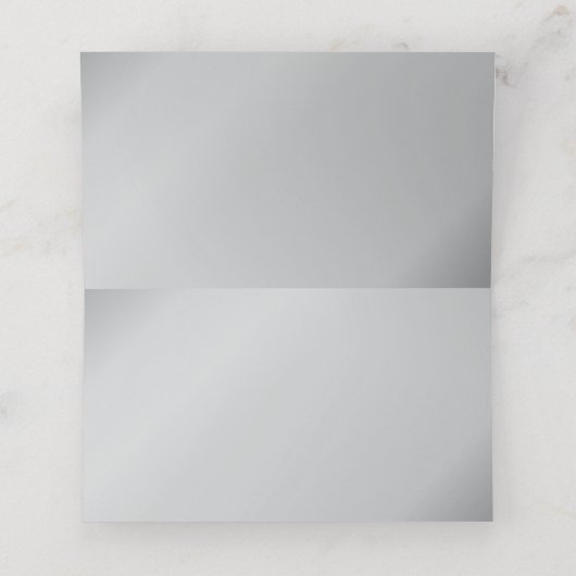 ヴィンテージネイビー・シルバー結婚アールデコ プレイスカード (内部開封)