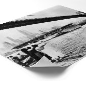 ヴィンテージネイビーUSSラングレーニューヨークNY ポスター (角)