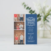 ヴィンテージネイビ結婚ー写真の投稿カード ポストカード (スタンド正面)