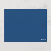 ヴィンテージネイビ結婚ー写真の投稿カード ポストカード (裏面)