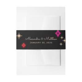 ヴィンテージネオンスタイルベガ結婚ス 招待状ベリーバンド