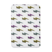 ヴィンテージネオン稲妻ボルトパターン バスマット (正面縦)