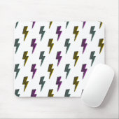 ヴィンテージネオン稲妻ボルトパターン マウスパッド (マウス)