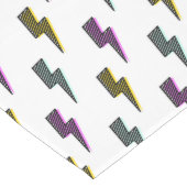 ヴィンテージネオン稲妻ボルトパターン ミディアムテーブルランナー (コーナー)