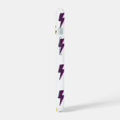 ヴィンテージネオン稲妻ボルトパターン iPhone 15ケース (左側面)