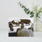 ヴィンテージネガティブウィメンズカスタマイズ文字 ポストカード (スタンド正面)