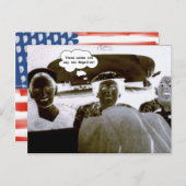 ヴィンテージネガティブウィメンズカスタマイズ文字 ポストカード (正面/裏面)